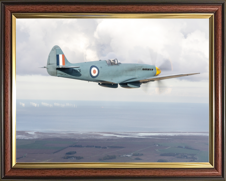 RAF Spitfire Aircraft (BBMF) in Flight Oct 2025