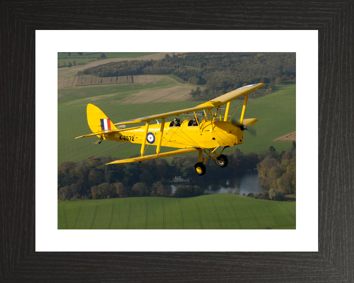 RAF Tiger Moth Aircraft in Flight 2005