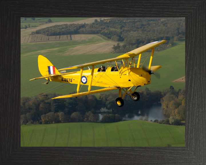 RAF Tiger Moth Aircraft in Flight 2005