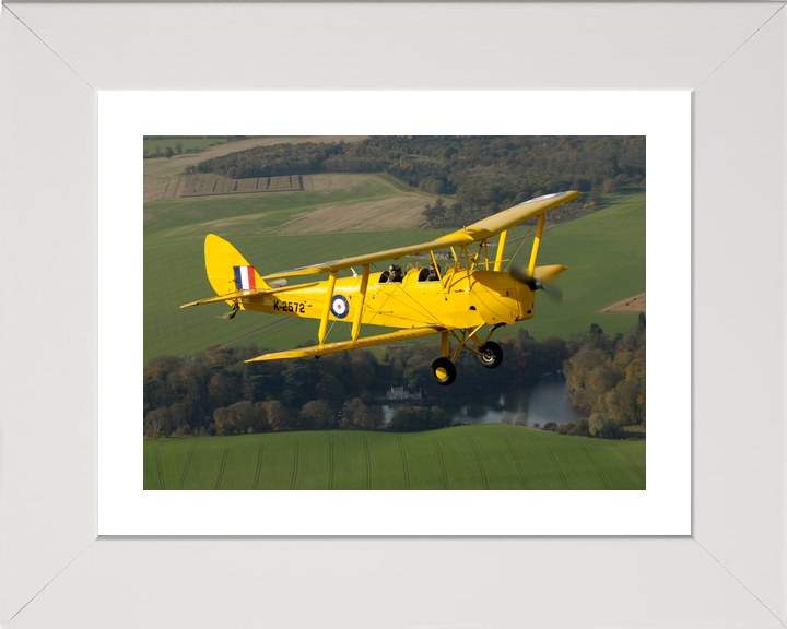 RAF Tiger Moth Aircraft in Flight 2005