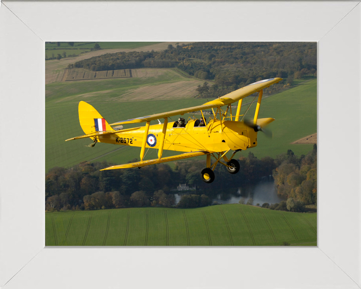 RAF Tiger Moth Aircraft in Flight 2005