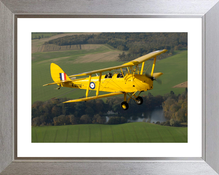 RAF Tiger Moth Aircraft in Flight 2005