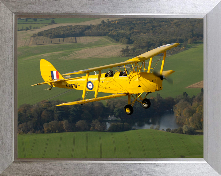 RAF Tiger Moth Aircraft in Flight 2005