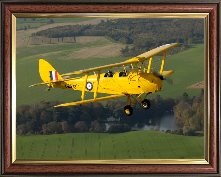 RAF Tiger Moth Aircraft in Flight 2005