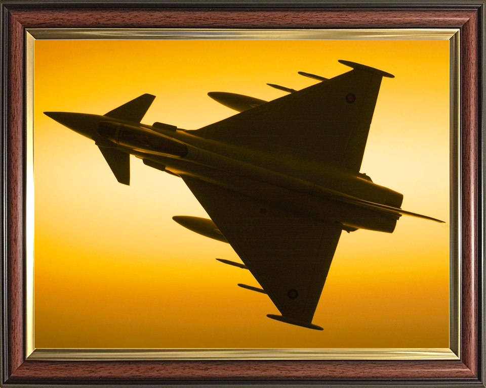 RAF Typhoon F2 Jet Silhouette 2004