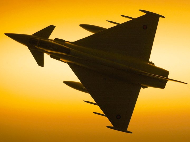 RAF Typhoon F2 Jet Silhouette 2004
