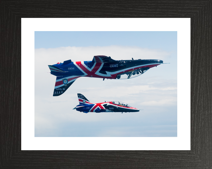 RAF Hawk T1 Jets with Union Jack Livery 2010