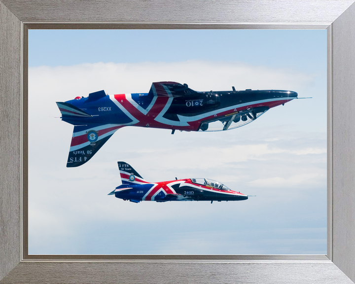RAF Hawk T1 Jets with Union Jack Livery 2010