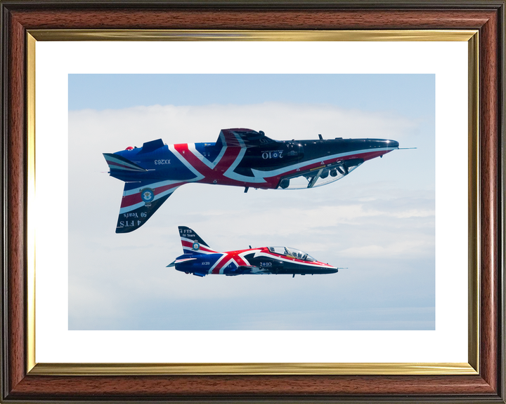 RAF Hawk T1 Jets with Union Jack Livery 2010