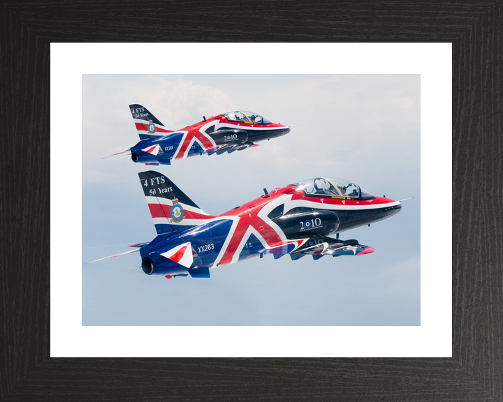 RAF Hawk T1 Jets with Union Jack Livery May 2010