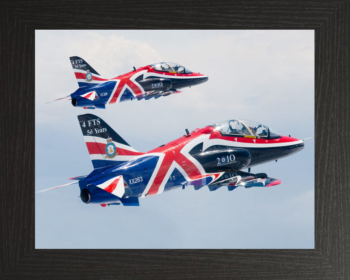 RAF Hawk T1 Jets with Union Jack Livery May 2010