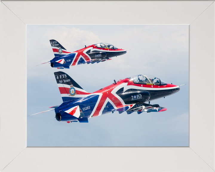 RAF Hawk T1 Jets with Union Jack Livery May 2010