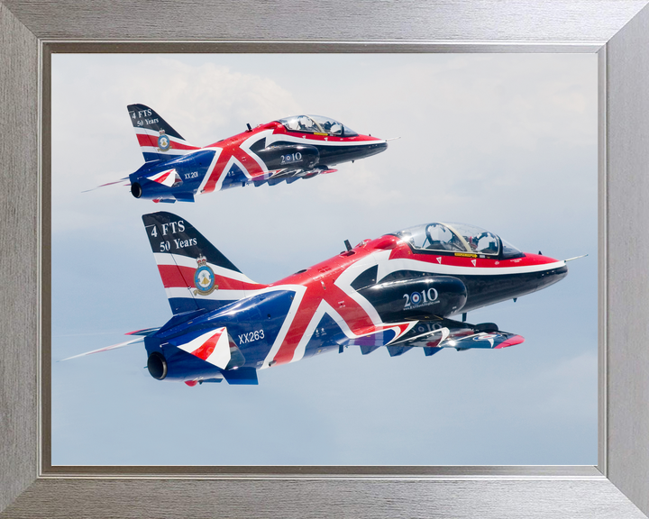 RAF Hawk T1 Jets with Union Jack Livery May 2010