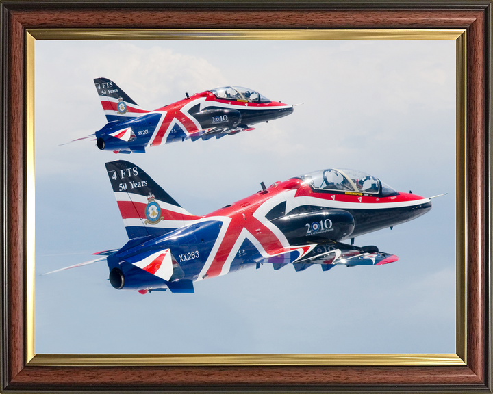 RAF Hawk T1 Jets with Union Jack Livery May 2010