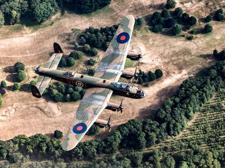 RAF BBMF Lancaster PA474 Over Lincolnshire July 2018
