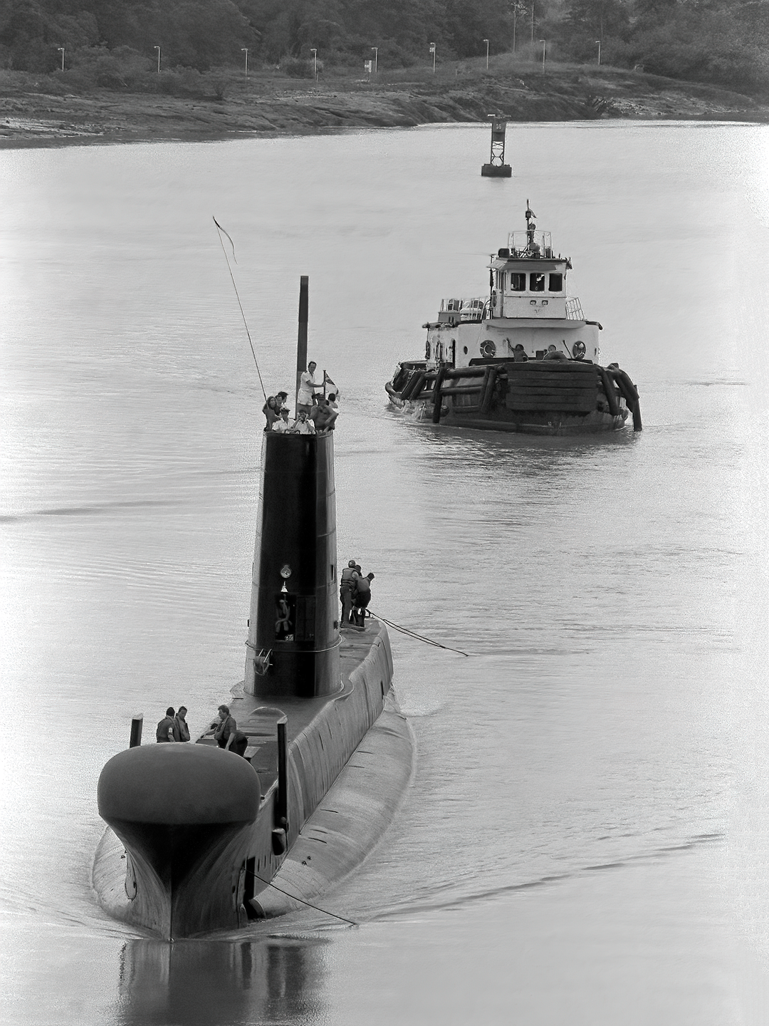 HMS Ocelot S17 Oberon Class Submarine 1989 Panama Canal Photo Print - Posters, Prints, & Visual Artwork - by Hampshire Prints (image 1 of 9)