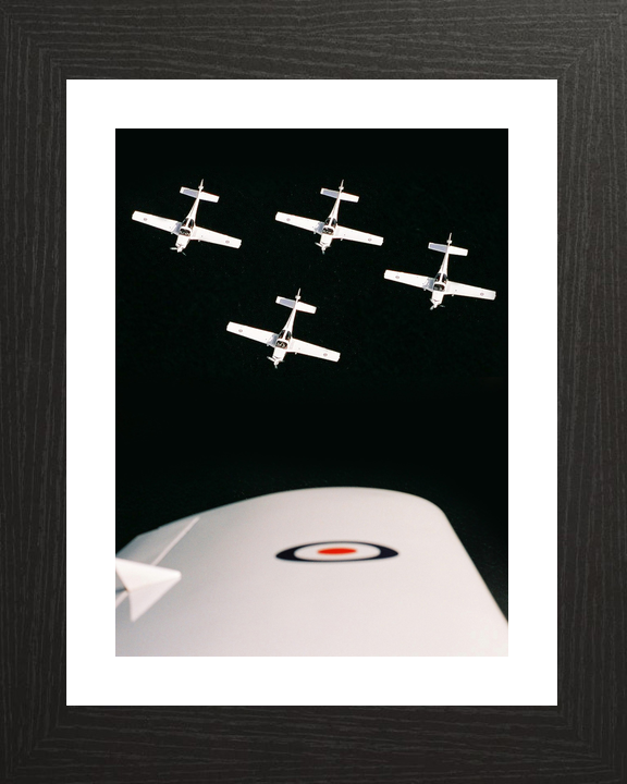 RAF Grob Tutor Four Ship Formation Over Kinloss 2005