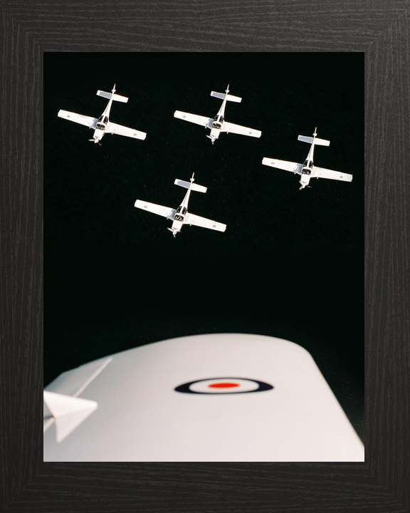 RAF Grob Tutor Four Ship Formation Over Kinloss 2005