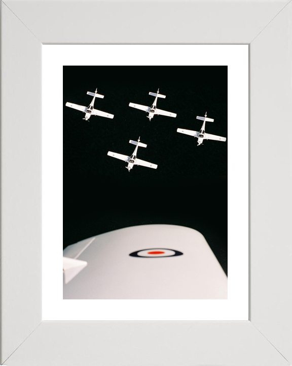RAF Grob Tutor Four Ship Formation Over Kinloss 2005