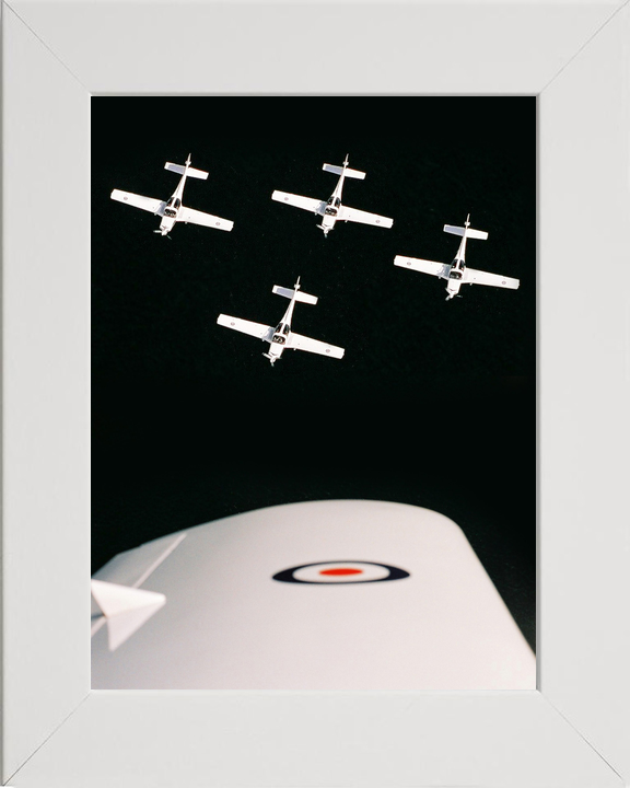 RAF Grob Tutor Four Ship Formation Over Kinloss 2005