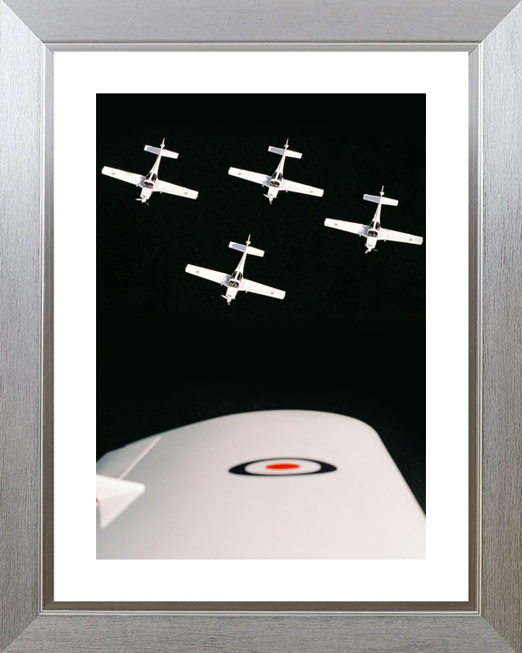 RAF Grob Tutor Four Ship Formation Over Kinloss 2005