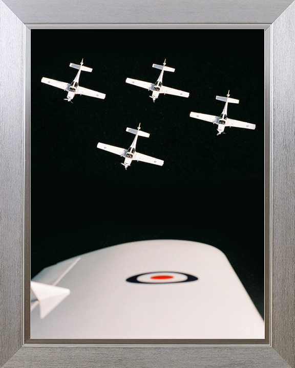 RAF Grob Tutor Four Ship Formation Over Kinloss 2005