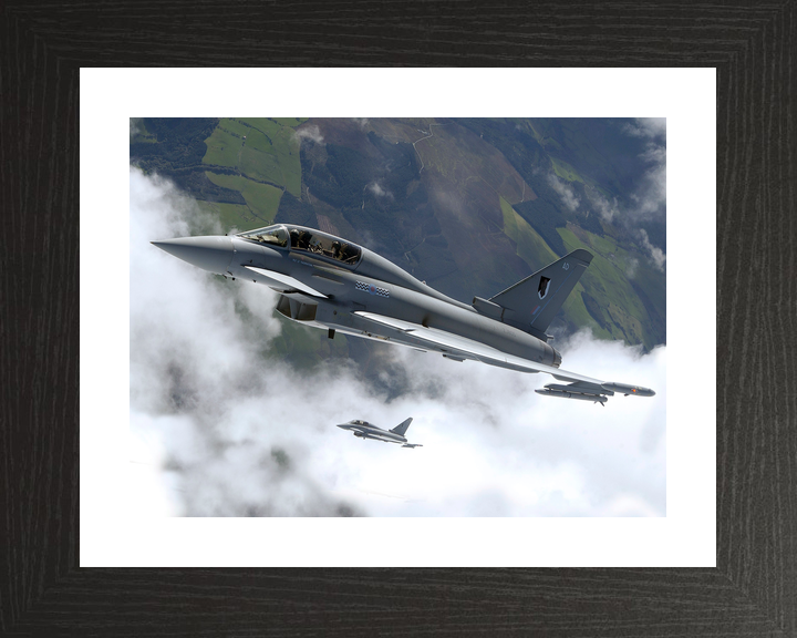 RAF 17 Squadron Typhoon Pair Above Cloud September 2004