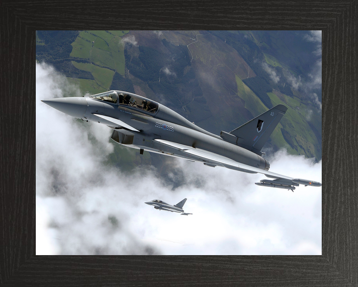 RAF 17 Squadron Typhoon Pair Above Cloud September 2004