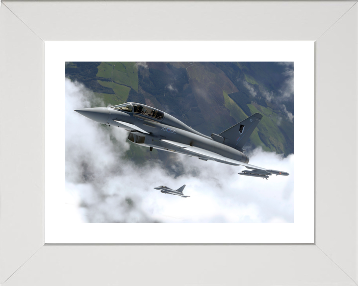 RAF 17 Squadron Typhoon Pair Above Cloud September 2004