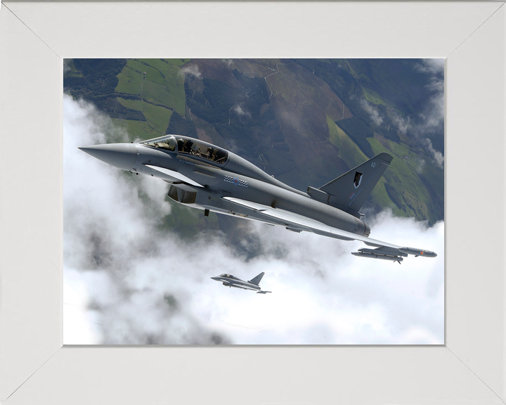 RAF 17 Squadron Typhoon Pair Above Cloud September 2004
