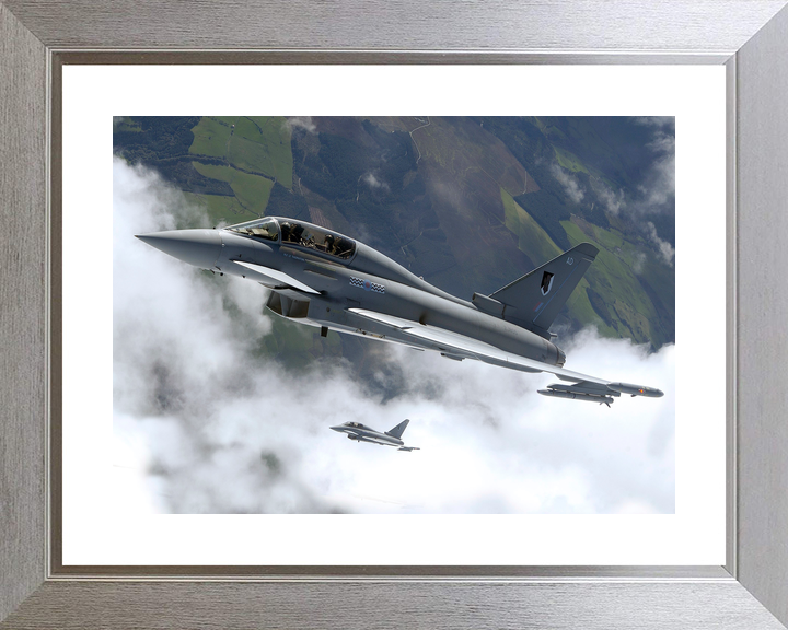 RAF 17 Squadron Typhoon Pair Above Cloud September 2004