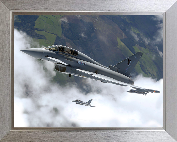 RAF 17 Squadron Typhoon Pair Above Cloud September 2004