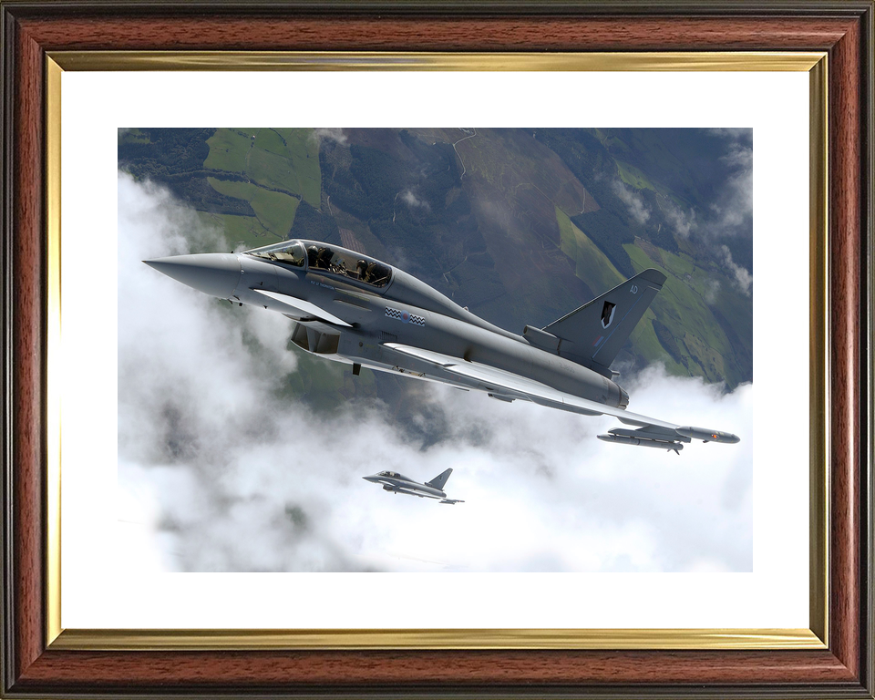 RAF 17 Squadron Typhoon Pair Above Cloud September 2004