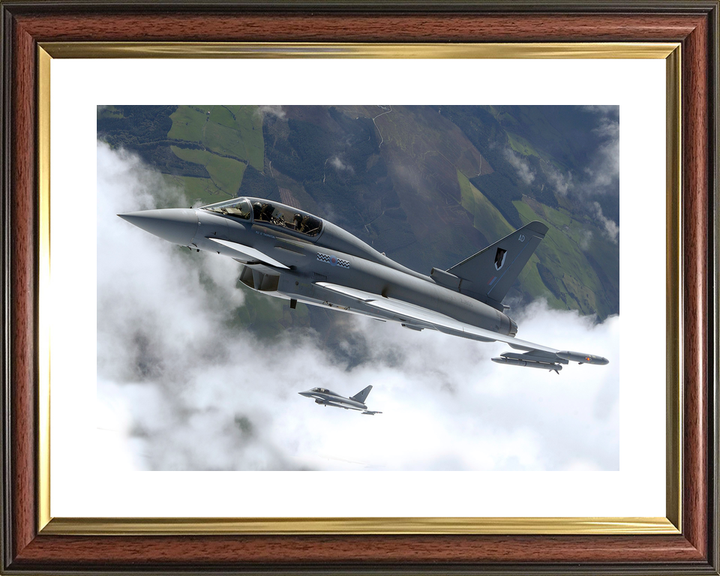 RAF 17 Squadron Typhoon Pair Above Cloud September 2004