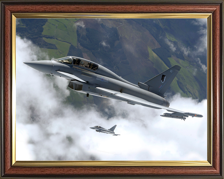 RAF 17 Squadron Typhoon Pair Above Cloud September 2004