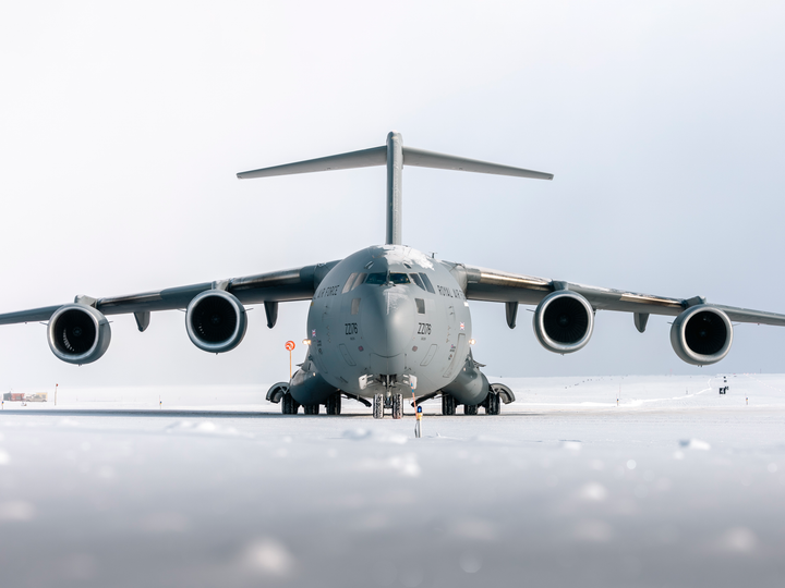 RAF C-17 Globemaster ZZ176 Head-On Close Up Alert April 2026