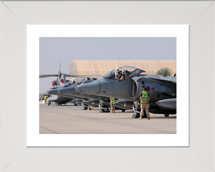 RAF Harrier GR9 Jets Line Up for Afghanistan Sortie 2008