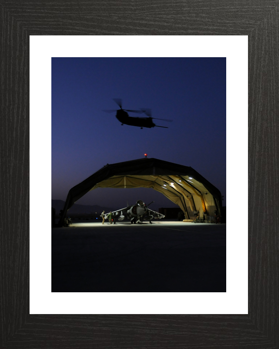 RAF IV Squadron Harrier Hangar and Chinook Kandahar 2008