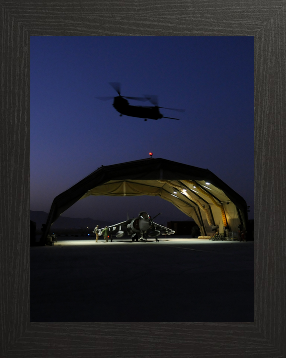 RAF IV Squadron Harrier Hangar and Chinook Kandahar 2008