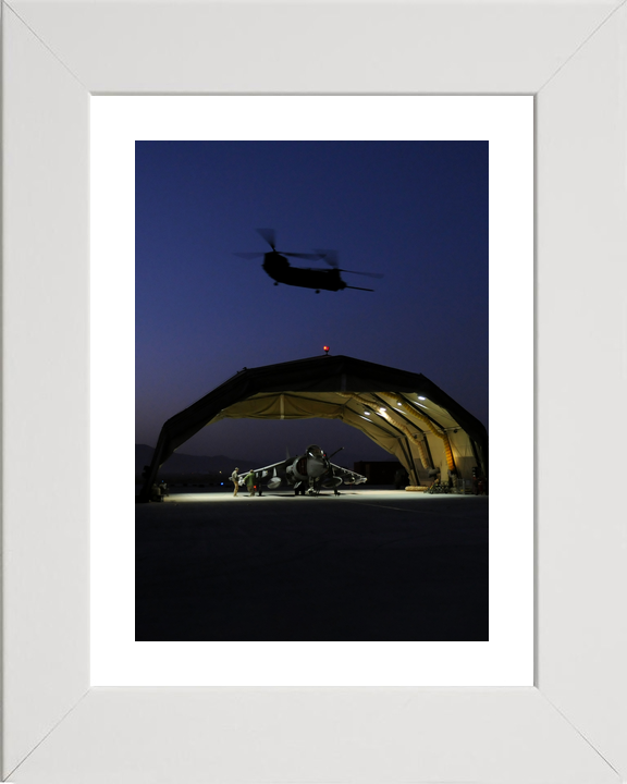 RAF IV Squadron Harrier Hangar and Chinook Kandahar 2008