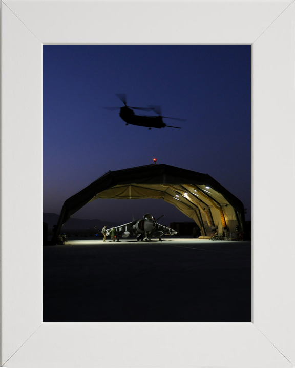 RAF IV Squadron Harrier Hangar and Chinook Kandahar 2008