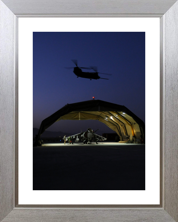 RAF IV Squadron Harrier Hangar and Chinook Kandahar 2008