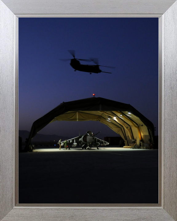 RAF IV Squadron Harrier Hangar and Chinook Kandahar 2008