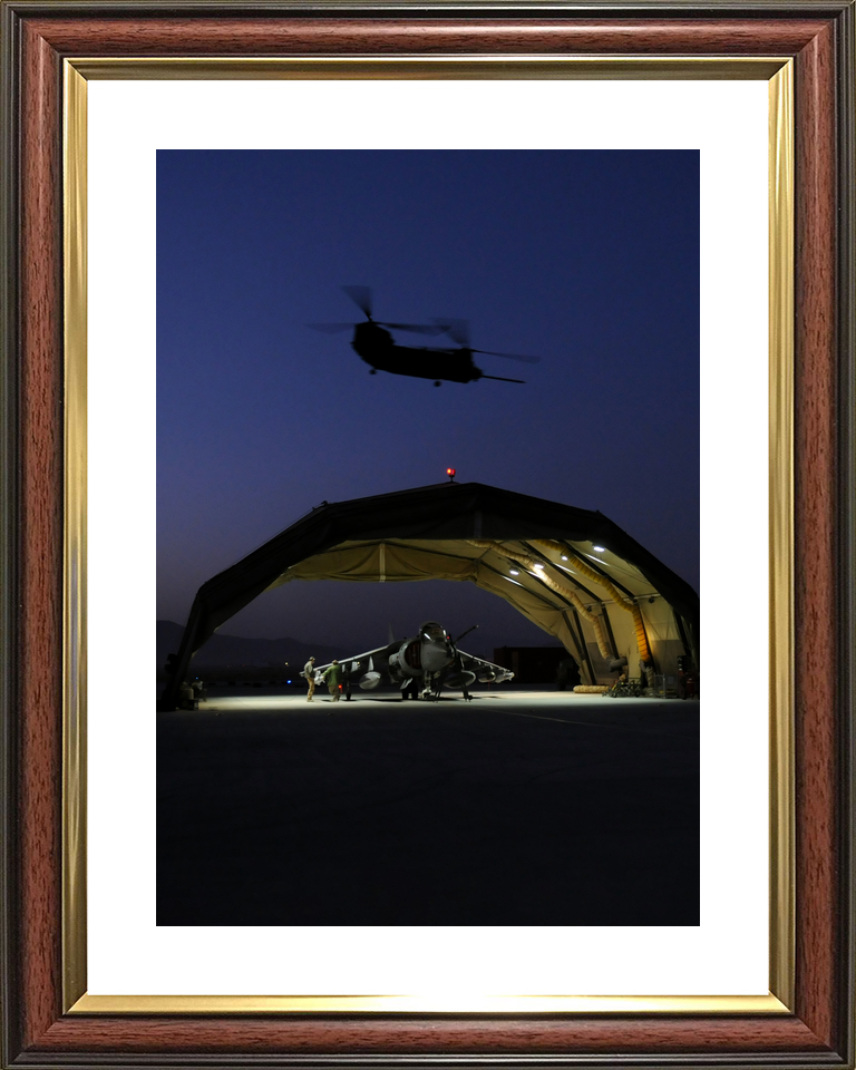 RAF IV Squadron Harrier Hangar and Chinook Kandahar 2008
