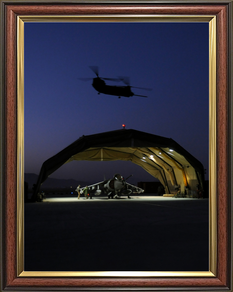 RAF IV Squadron Harrier Hangar and Chinook Kandahar 2008