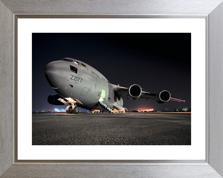 RAF C-17 Globemaster ZZ177 Night Camp Bastion February 2011