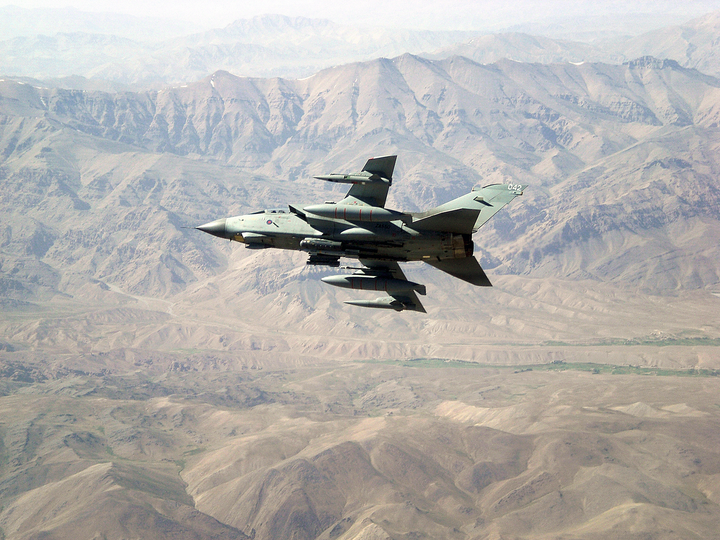 RAF Tornado GR4 042 Over Afghan Mountains August 2009
