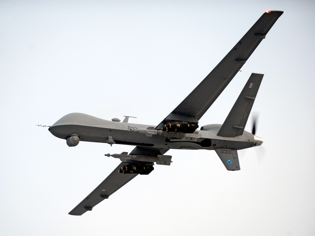RAF Reaper Armed With Hellfire Afghanistan February 2010