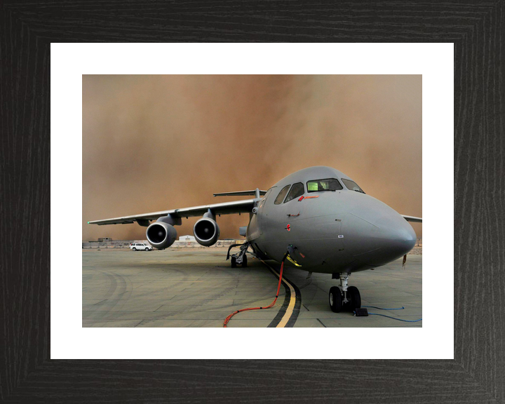 RAF 32 Squadron BAe146 C Mk3 Camp Bastion Sandstorm 2013