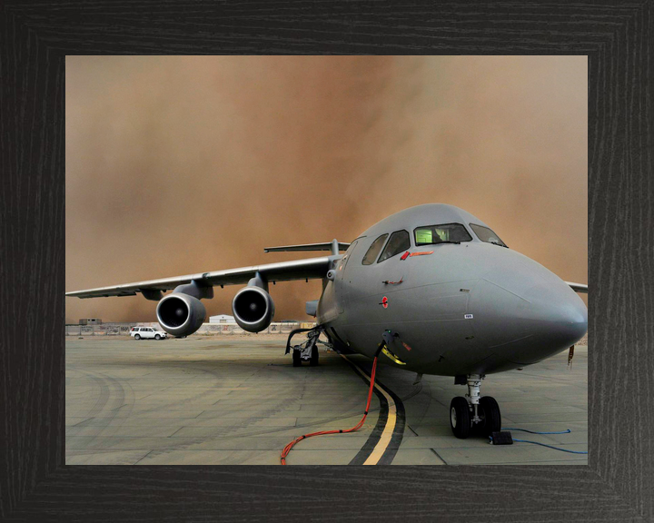 RAF 32 Squadron BAe146 C Mk3 Camp Bastion Sandstorm 2013